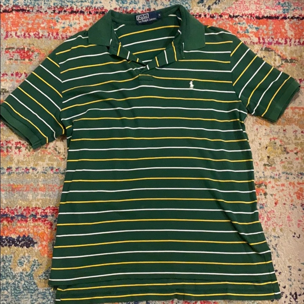 Polo Ralph Lauren medium green white yellow